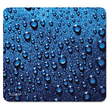 Allsop® Naturesmart Mouse Pad, Raindrops Design, 8 1-2 X 8 X 1-10 freeshipping - TVN Wholesale